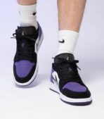 Air Jordan 1 Low Court Purple Black - 553558-501