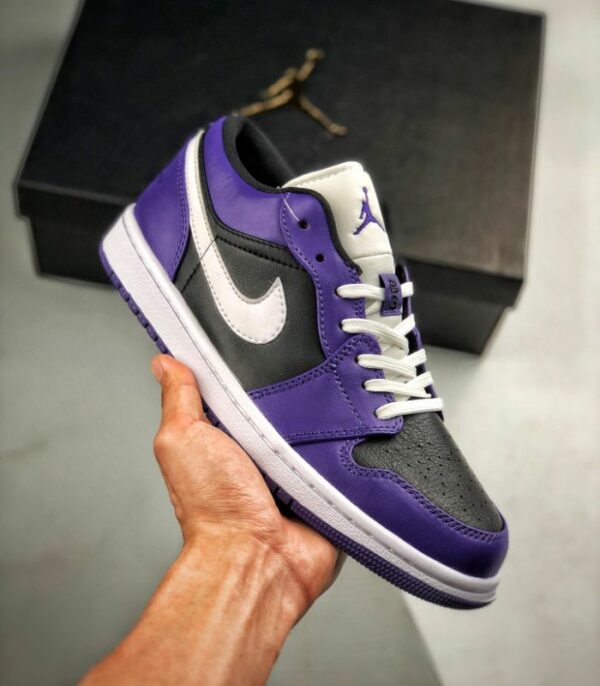 Air Jordan 1 Low Court Purple Black - 553558-501